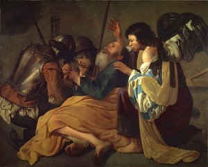 聖ペテロの解放 作： Hendrick ter Brugghen